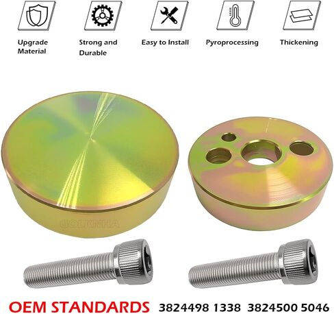 غطاء أدوات التغطية الأمامية لختم العمود المرفقي ومجموعة أدوات التثبيت للأكمام لـ Cummins PACCAR PX-6 4BT ISB QSB 3.9L 5.9L 6.7L OEM#3824498 1338 3824500 5046 in Saudi Arabia