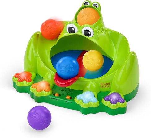 Bright Starts Tropical Twirl Ball Play Toy with Lights & Music, 5 Balls Included, Unisex, 6 Months+ in Kuwait