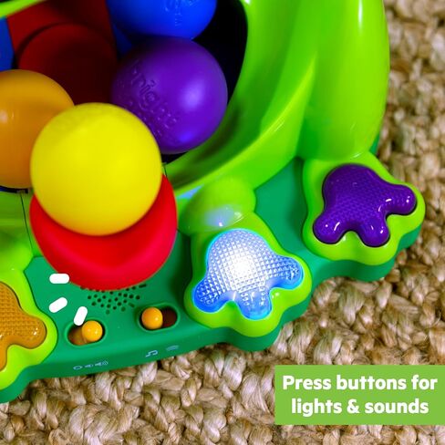 Bright Starts Tropical Twirl Ball Play Toy with Lights & Music, 5 Balls Included, Unisex, 6 Months+ in Kuwait