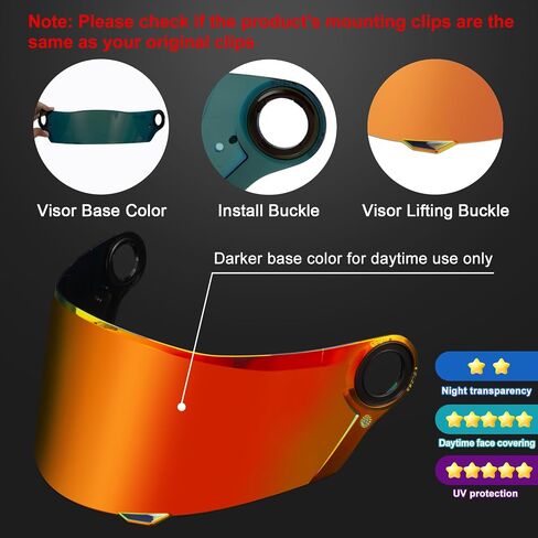 Psler FF358 Bositor Tinted FF396 Helmet Face Shield Possor Possor for LS2 FF358 FF396 ، Black in Saudi Arabia