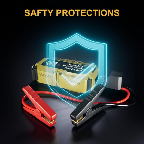 Car Battery Jump Starter with Air Compressor, 3000A Peak 150PSI Car Jump Starter Jump Box for Up to 10L Gas 8L Diesel Engine, 12V Car Battery Jumper Starter with Jumper Cables, LCD Display, Lights in Saudi Arabia