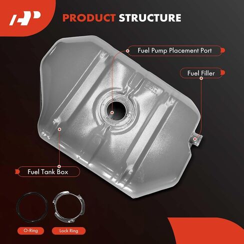 A-Premium Fuel Tank مع حلقة قفل و O-Ring متوافقة مع Chevrolet LLV 1987-1995 ، S10 Blazer 1985-1987 & GMC S15 JIMMY 1985-1987 ، 2.2L 2.8L ، GAS ، استبدال# BR93-42-110B ، CGM19B in Saudi Arabia