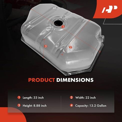 A-Premium Fuel Tank مع حلقة قفل و O-Ring متوافقة مع Chevrolet LLV 1987-1995 ، S10 Blazer 1985-1987 & GMC S15 JIMMY 1985-1987 ، 2.2L 2.8L ، GAS ، استبدال# BR93-42-110B ، CGM19B in Saudi Arabia