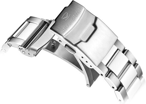 Seagull Automatic Watch for Men Stainless Steel Strap 200M Waterproof Mechanical with Calendar Luminous Business Casual Mens Diving Wrist Watches in Kuwait