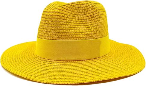 Women's French Elegant Straw Sun Hats - UPF 50+ Seaside Travel Hat, Bohemian Style Hat for Summer in Saudi Arabia