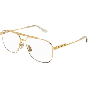 Bottega Veneta BV1159O Gold 56/14/145 unisex Eyewear Frame in Saudi Arabia