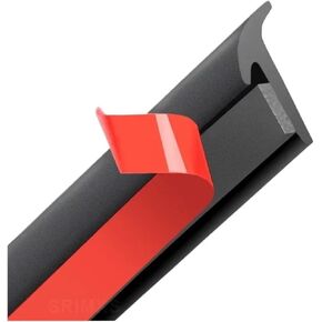 Universal Car Rubber Sealing Strip Car Seal Slanted T-Type automobile Seal Rubber Weatherstrip Flare Arch Trim(8mm white T) in Kuwait