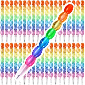 36 قطعة من أقلام رصاص بألوان قوس قزح قابلة للتكديس، أقلام رصاص بلاستيكية للأطفال، أقلام رصاص للأطفال، أقلام رصاص 7 في 1 لمستلزمات حفلات أعياد الميلاد ومعدات المرح المدرسية in Kuwait