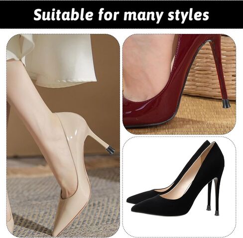 10 Pairs Heel Caps for High Heels, High Heel Protectors Non-Slip Stoppers Stiletto Heels Stoppers Covers for Wedding Gravel Wetlands Outdoor Events in Kuwait