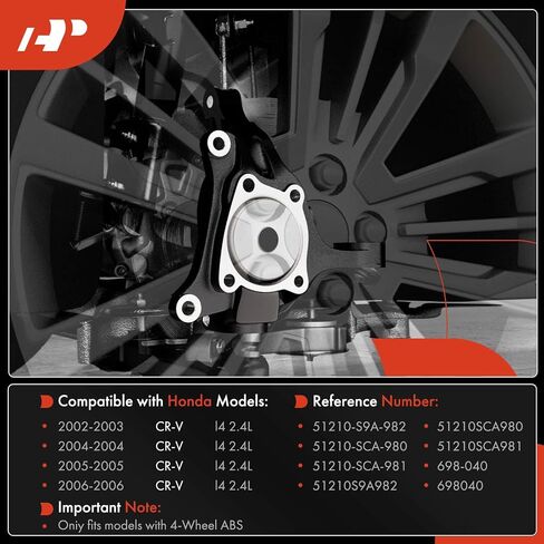 A-Premium Front Suspension Detering Knuckle متوافق مع Honda CR-V 2002-2006 ، جانب الركاب الأيمن ، استبدل # 51210S9A982 in Kuwait