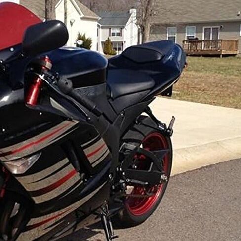 ZXMOTO Motorcycle Rear Pillion Passenger Seat for 2007 2008 Kawasaki Ninja ZX-6R 636 in Kuwait