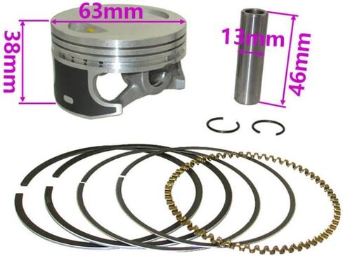 YX 180cc 63mm Piston Ring And Wrist Pin Kit Compatible With Dirt Bikes in Saudi Arabia