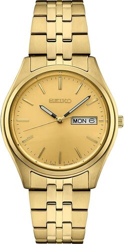 SEIKO Watch for Men - Essentials - with Day/Date Calendar, Stainless Steel Case/Bracelet, and 100m Water-Resistant in Saudi Arabia