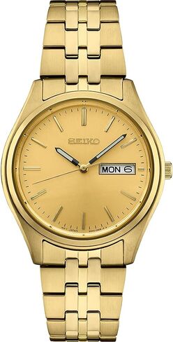 SEIKO Watch for Men - Essentials - with Day/Date Calendar, Stainless Steel Case/Bracelet, and 100m Water-Resistant in Saudi Arabia