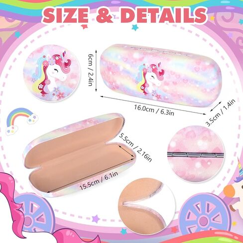 Kids Sunglasses Girls Unicorn Heart Eyeglasses UV Protection Toddler Sunglasses with Sunglass Case For Beach Party in Kuwait