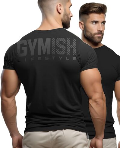 Gymish Lifestyle Gym Workout Shirts Men Motivational Gym T-Shirt Gift for Men in Saudi Arabia
