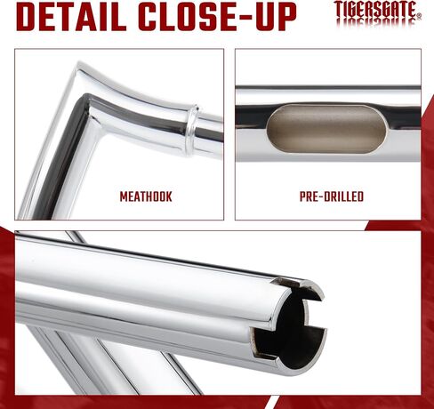 Chrome 8 بوصات Z-Bar Ape Hanger Handbar لـ Harley 07-Later XL883L و XL883N و XL1200CX و XL1200L و XL1200N و XL1200NS و XL1200T و XL1200V و XL1200X و XL1200XS in Saudi Arabia