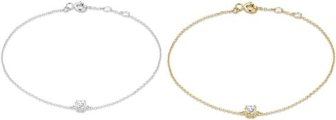 18K Gold Moissanite Bracelet for Women,Dainty Adjustable Extension Chain Bracelet with Moissanite,Fashion Jewelry Gifts for Her in Saudi Arabia