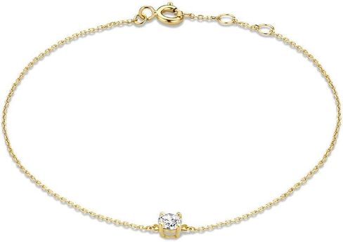 18K Gold Moissanite Bracelet for Women,Dainty Adjustable Extension Chain Bracelet with Moissanite,Fashion Jewelry Gifts for Her in Saudi Arabia