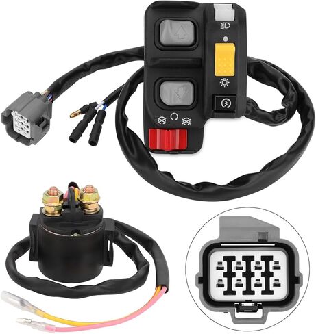 M MATI Handlebar & Starter Relay Switch لـ Honda Recon 250 ES TRX250TE 2002 2003 2004 Shift 35020-HM8-A50 35850-HM8-A41 in Saudi Arabia