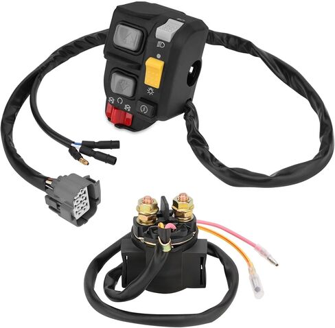 M MATI Handlebar & Starter Relay Switch لـ Honda Recon 250 ES TRX250TE 2002 2003 2004 Shift 35020-HM8-A50 35850-HM8-A41 in Saudi Arabia