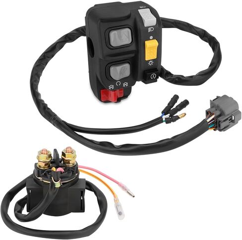 M MATI Handlebar & Starter Relay Switch لـ Honda Recon 250 ES TRX250TE 2002 2003 2004 Shift 35020-HM8-A50 35850-HM8-A41 in Saudi Arabia