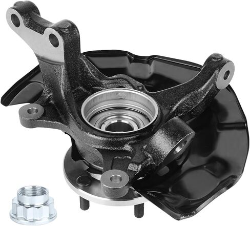 Tadamark Front Riteing Detering Knuckle & Wheel Bearing مجموعة ملائمة لـ Toyota Sienna V6 2004-2010 3.3L 3.5L ، FWD 698-424 ، 698424 جانب الركاب in Saudi Arabia