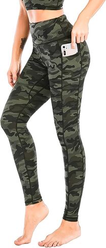 Womens High Waisted Yoga Leggings Tummy Control Workout Running Soft Pants in Saudi Arabia