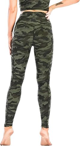 Womens High Waisted Yoga Leggings Tummy Control Workout Running Soft Pants in Saudi Arabia