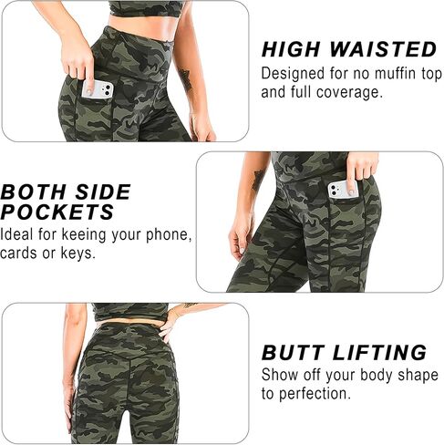 Womens High Waisted Yoga Leggings Tummy Control Workout Running Soft Pants in Saudi Arabia