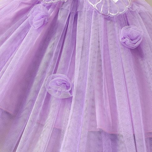 Baby Girl Toddler Butterfly Dress Sleeveless Tulle Tutu Wings Fairy Layered Ruffle Birthday Party Princess Dresses (Pink,2-3 Years) in Saudi Arabia