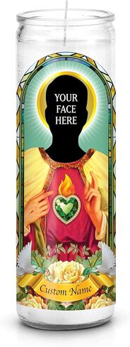 Saint Selfie: Custom Prayer Candle, Father's Day Gift, Funny Unique Gift, Catholic, Unscented, 7 Day in Saudi Arabia