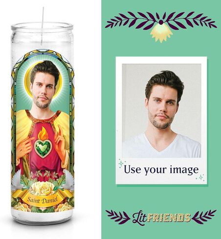 Saint Selfie: Custom Prayer Candle, Father's Day Gift, Funny Unique Gift, Catholic, Unscented, 7 Day in Saudi Arabia