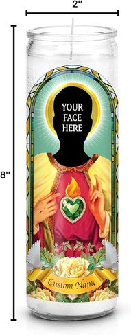Saint Selfie: Custom Prayer Candle, Father's Day Gift, Funny Unique Gift, Catholic, Unscented, 7 Day in Saudi Arabia