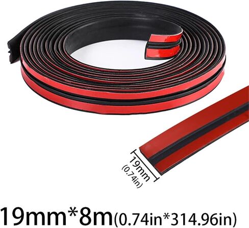 Car Front Windscreen Sunroof Sticker Rubber Seal Strip Roof Leakage Seal Soundproofing Edge Protector Accessories(14MM X 8M) in Kuwait