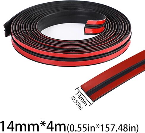 Car Front Windscreen Sunroof Sticker Rubber Seal Strip Roof Leakage Seal Soundproofing Edge Protector Accessories(14MM X 8M) in Kuwait