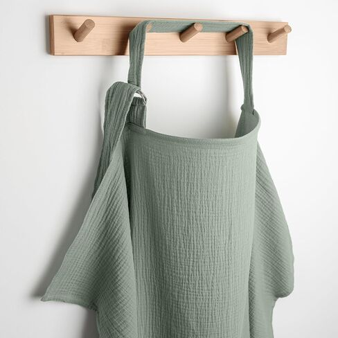 Comfy Cubs Muslin Nursing Cover - 100% Muslin Breastfeeding Cover for Moms - Soft & Breathable Baby Nursing Scarf with Adjustable Neck Strap - Portable, Lightweight & Privacy Coverage - Sand in Saudi Arabia