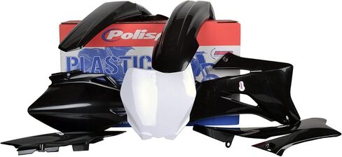 Polisport Motocross (MX) مجموعة البلاستيك المتماثلة لـ Yamaha YZF 250 & YZF 450 (2006-2009) دراجة الأوساخ - جودة OEM ، دائمة ، مرنة ومثالية - أسود in Saudi Arabia