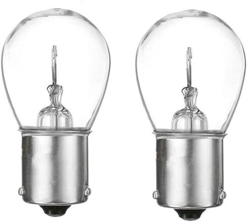 4pcs 24v 21w 7507 BAU15S S25 PY21W 12496 1156PY AMBER Halogen Plugip Lutt Lights Lights Auto Stop Laud Brake Tail مصباح DC 24V 21W (زجاج العنبر) in Kuwait