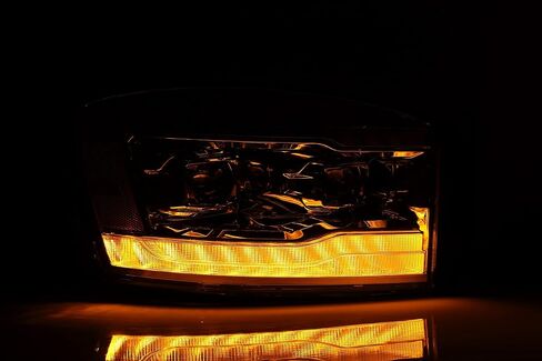 Alpharex (Pro-Series) 2006-2008 Dodge Ram Projector المصابيح الأمامية-Alpha-Black in Kuwait