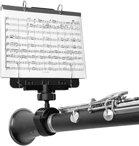 Marching Lyre MB-SB10, Adjustable Marching Band Music Lyre for Snare Drum and Bass Drum with 10 Pages, Holds 20 Sheets of Music in Kuwait