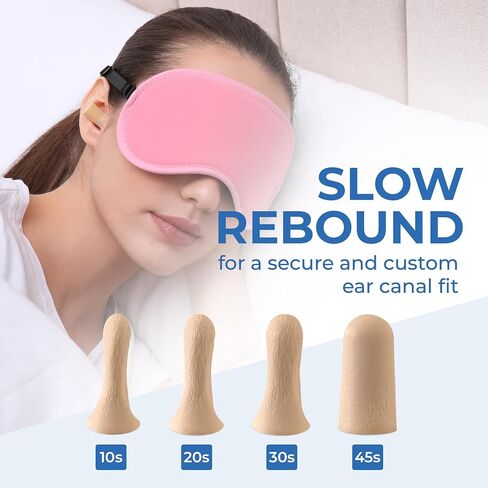 Reli. Foam Ear Plugs (60 Pairs) 31 dB NRR | Disposable Foam Ear Plugs for Sleeping Noise Cancelling | Blocks Loud Snoring, Concerts, Travel, Noise Reduction (Peach) in Saudi Arabia