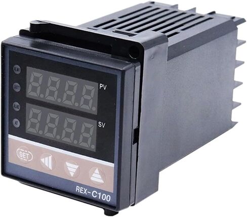 Rex-C100 Digital PID Thermostat SSR Relay Output K J E Type Thermocouple Input 220V rex c100 Temperature Controller 0-400℃(SSR - Single Input) in Saudi Arabia