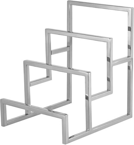 Clutch Purse Display Stand, 3 Layer Stainless Steel Wallet Display Stand Clutch Handbag Holder for Boutique Store and Home Retail, Titanium Gold in Saudi Arabia