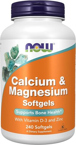 NOW Foods Calcium & Magnesium, 240 Softgel (2 Pack) in Saudi Arabia