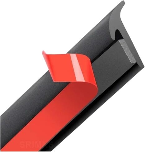 Universal Car Rubber Sealing Strip Car Seal Slanted T-Type automobile Seal Rubber Weatherstrip Flare Arch Trim(8mm white T) in Kuwait