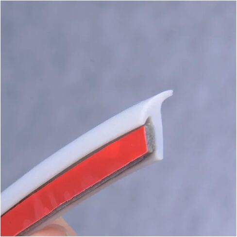 Universal Car Rubber Sealing Strip Car Seal Slanted T-Type automobile Seal Rubber Weatherstrip Flare Arch Trim(8mm white T) in Kuwait