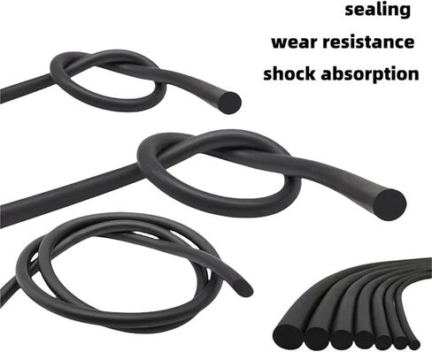 2/5/10M Dia 1.5 2 2.5 3 4 5 6 7 8 9 10mm Solid Black NBR Sealing Strip Oil Resistance Nitrile Rubber Round Strip NBR Strip(2 Meters,Diameter 3mm) in Saudi Arabia