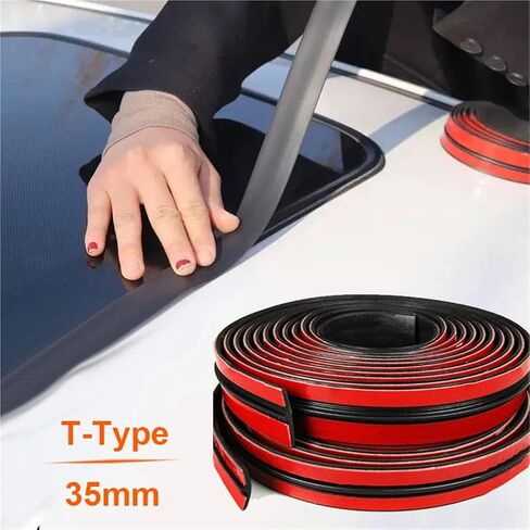 Car T Type Sealing Strips 35mm*1M Rubber Sunroof Auto Roof Windshield Sealant Protector Window Strips Sound Insulation Tape(30mm) in Saudi Arabia