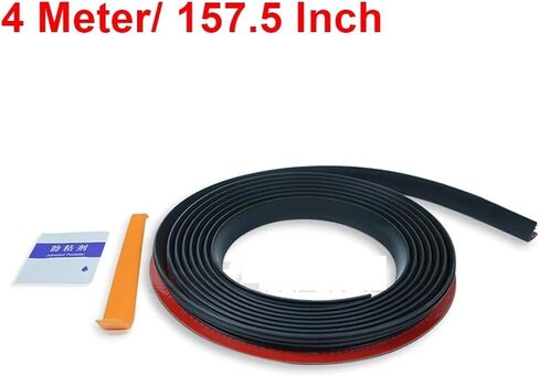 1/2/4m Car Window Seal Strip Rubber V Shape Auto Car Side Window Lift Gap Filler Soundproof Waterproof Protector Strip(1 meters) in Saudi Arabia